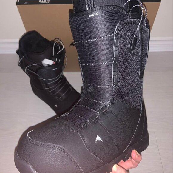 Burton Snowboard Boots Moto Speedzone Lacing New In Box Size 11 Black - Picture 2 of 10